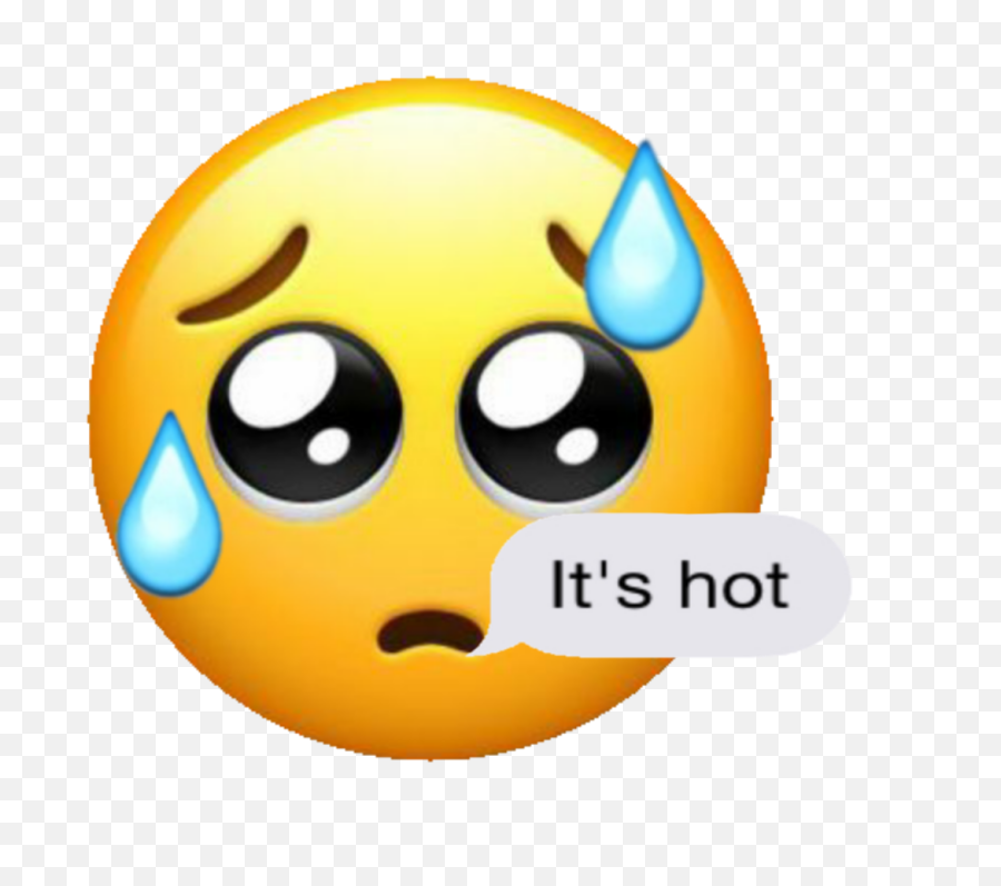 Largest Collection Of Free - Toedit Sweating Stickers Happy Emoji,Hot Emoticons
