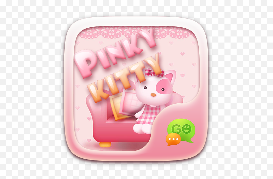 Go Sms Pro Pink Kitty Theme U2013 Apps On Google Play - Happy Emoji,Go Sms Emojis