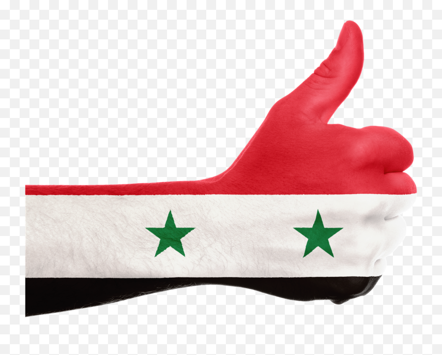 Syria Flag Hand National Fingers Emoji,Syrian Flag Emoji
