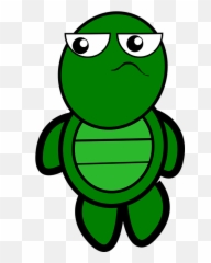 Turtle Tortoise Cartoon - Transparent Background Clipart Emoji