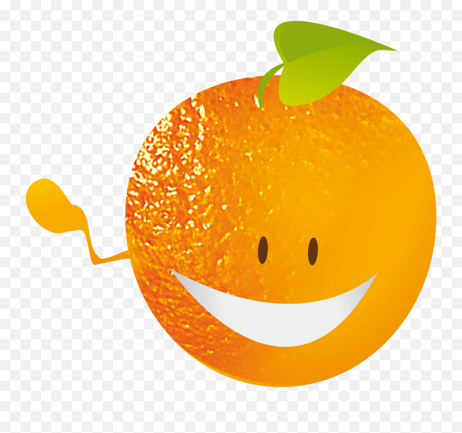 Orange Clipart Smile - Smiley Emoji,Toothy Smile Emoji