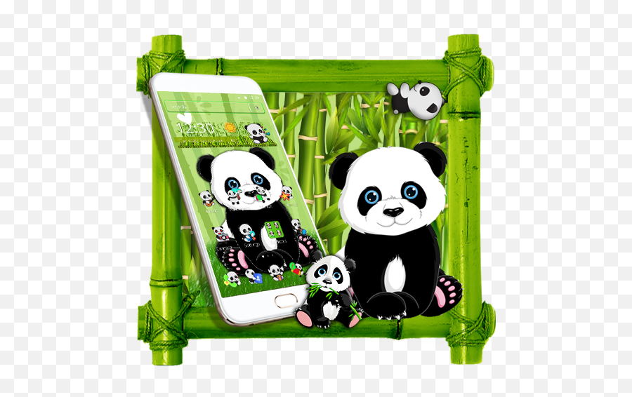 Cute Cartoon Panda 2d Theme - Cartoon Emoji,Panda Emoji Keyboard