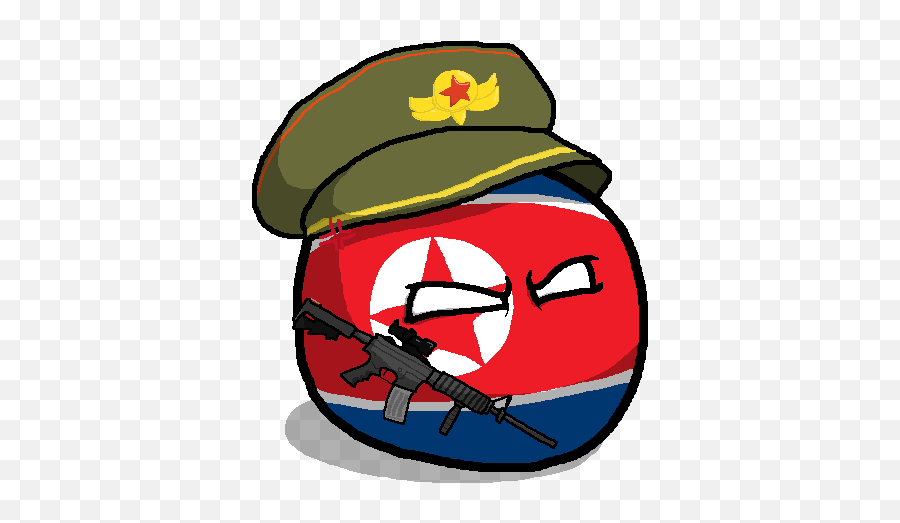 Northkoreaball Countryballs Northkorea - North Koreaball Emoji,North Korea Emoji