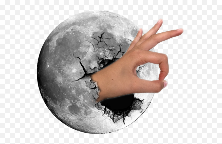 Hole Hand Meme Fantasy Moon - Moon Emoji,Finger Hole Emoji