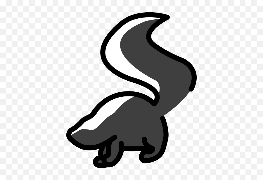 Skunk - Clip Art Emoji,Skunk Emoji