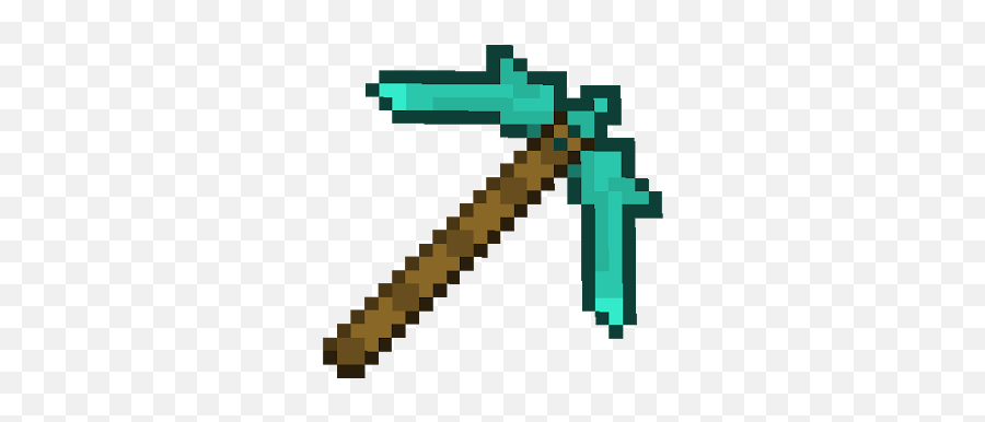 Diamond Pickaxe - 8 Bit Red Sword Emoji,Pickaxe Emoji