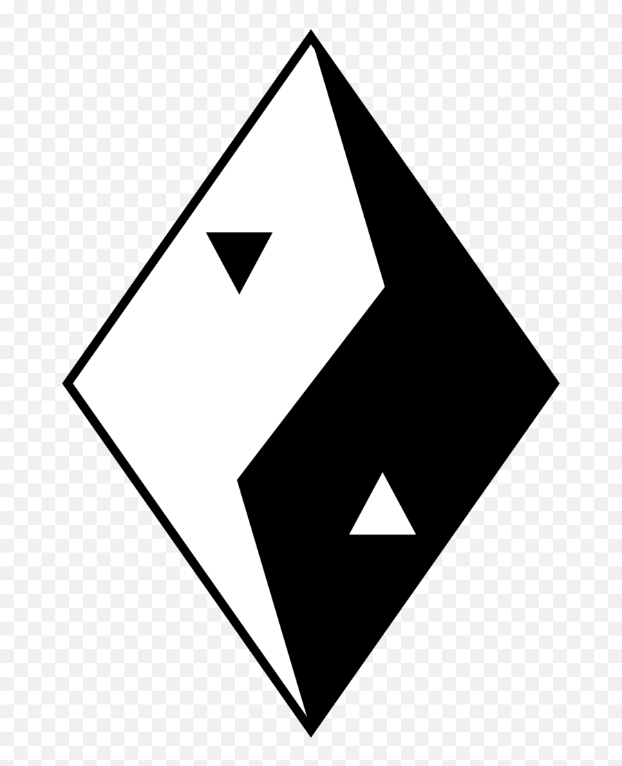 Ying Yang Clipart - Triangle Emoji,Ying And Yang Emoji