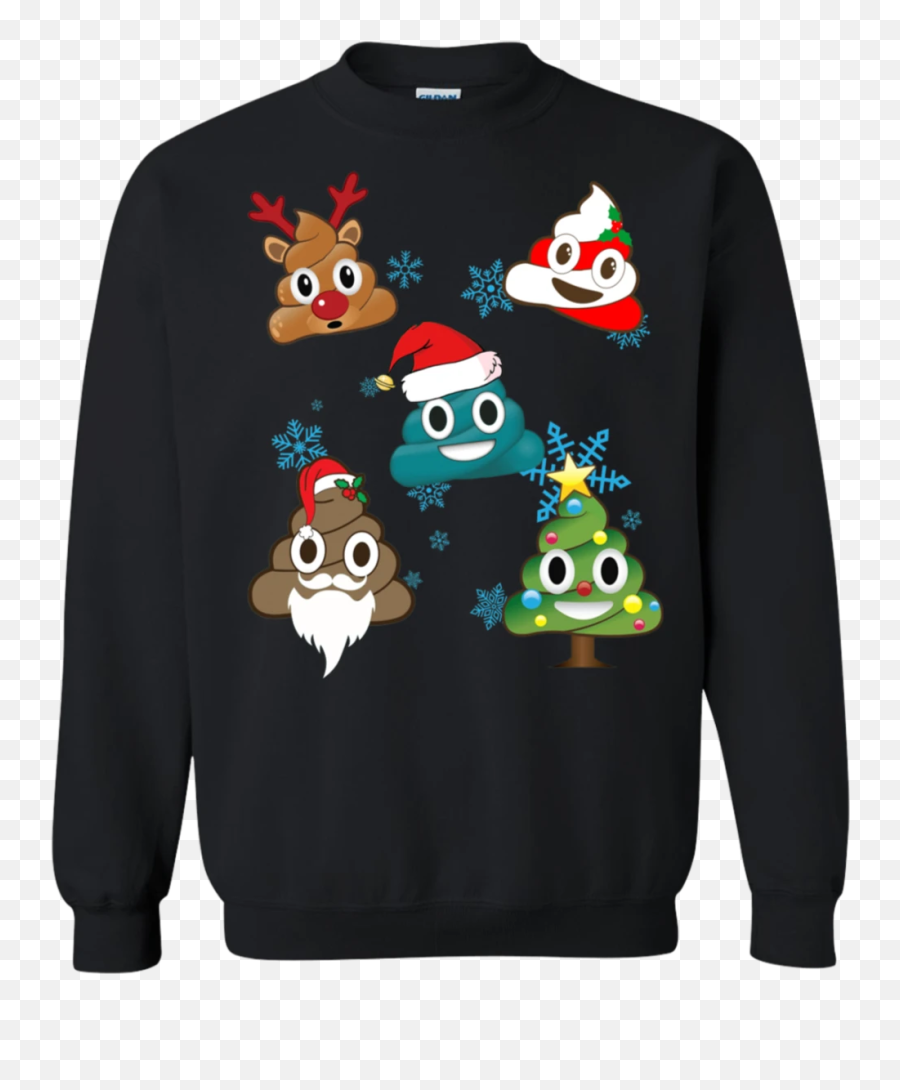 Funny Christmas Poop Emoji Sweatshirt - Ugly Christmas Sweater Lgbt,Dentist Emoji