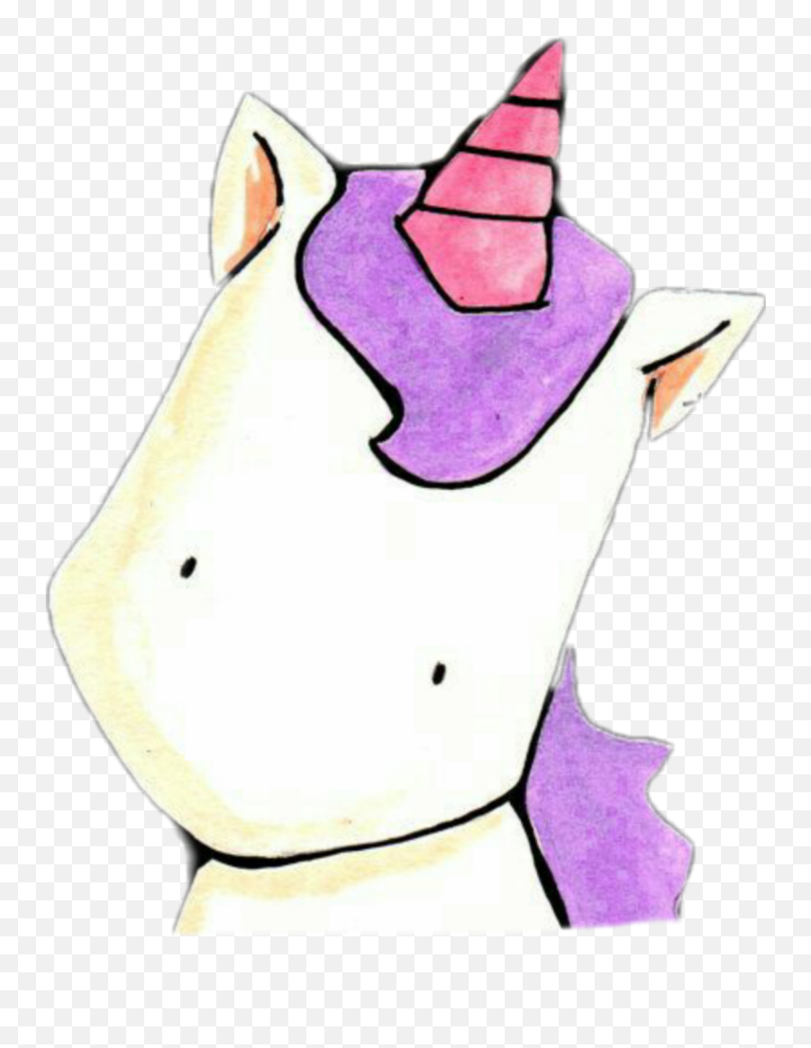 Kawaiisticker Draw Drawing Cute Pink - Cartoon Emoji,How To Draw A Emoji Unicorn