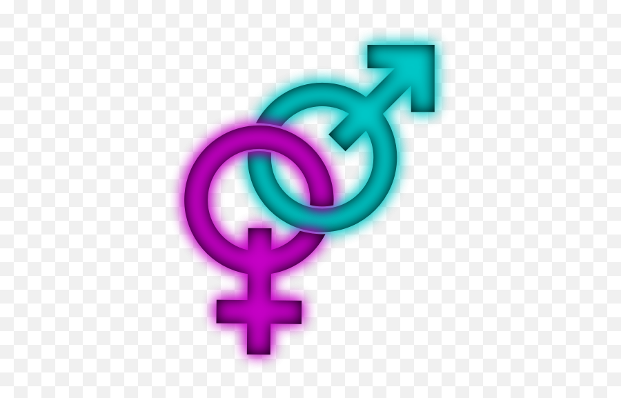Man And Woman Symbol - Combined Male Female Symbols Emoji,Emoji Bathroom Signs