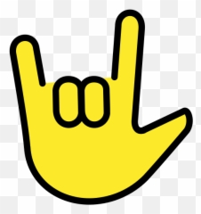 I Love You Hand Sign - Clip Art Emoji