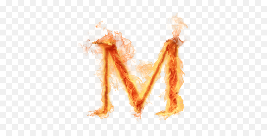Letter M Png - M Alphabet In Fire Emoji,Emoji Meanings Peach