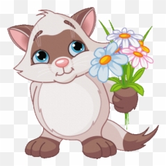 Happy Spring Berni - Cat Cute Vector Png Emoji