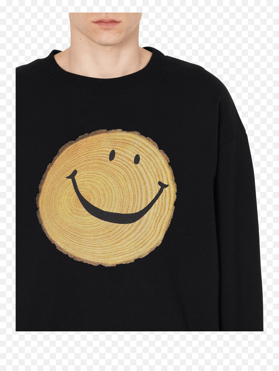Kapital Eco Fleecy Knit Crewneck Sweatshirt - Crewneck Smiley Emoji,Relaxed Emoticon