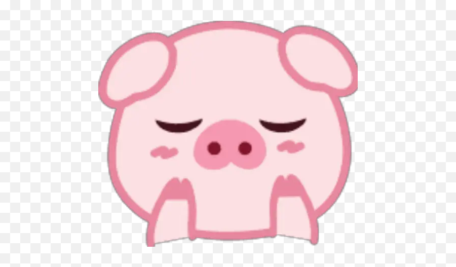 Lovely Pig Emoji - Whatsapp Domestic Pig,Pig Emoji Png