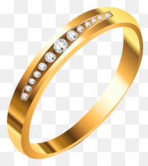 Free Ring Transparent Background Download Clip Art - Gold Jewellery Rings Png Emoji
