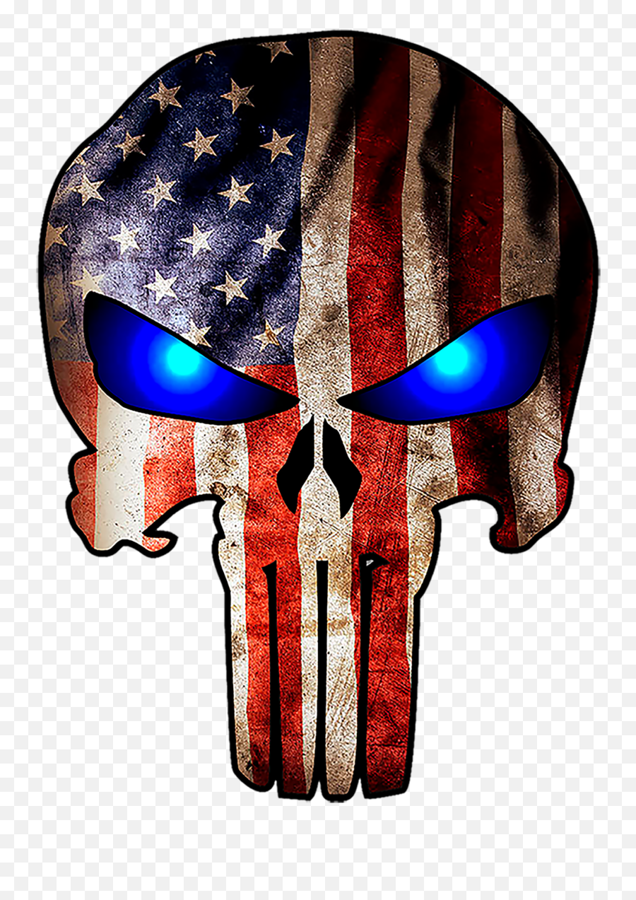 4 Pack - Punisher Skull Us Flag Clipart Full Size Clipart Usa Flag Punisher Skull Emoji,Confederate Flag Emoji