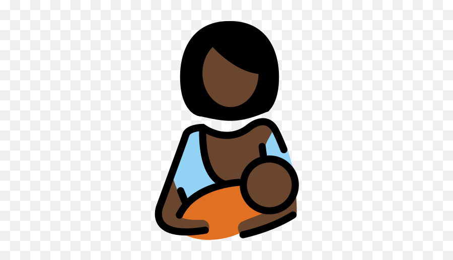 Dark Skin Tone Emoji - Lactancia Materna Dibujos Animados Png,Breast Emoji
