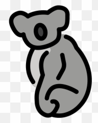 Koala Emoji Clipart - Dot,Polar Bear Emoji
