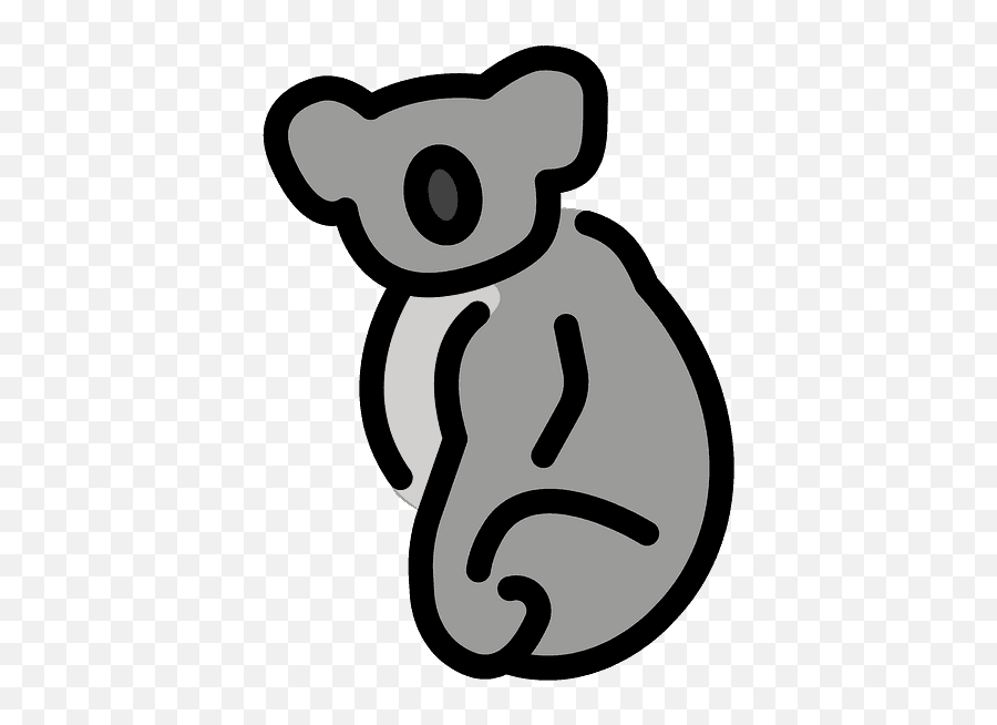 Koala Emoji Clipart - Dot,Polar Bear Emoji