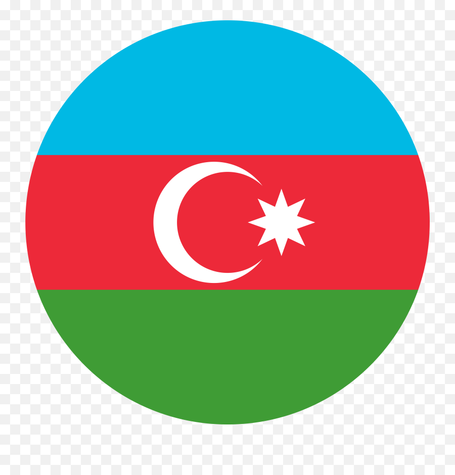 Flag Of Azerbaijan Flag Download - Azerbaijan Flag Circle Emoji,Cuba Flag Emoji