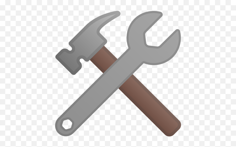 Hammer And Wrench Emoji - Hammer And Wrench Emoji,Metal Hand Emoji