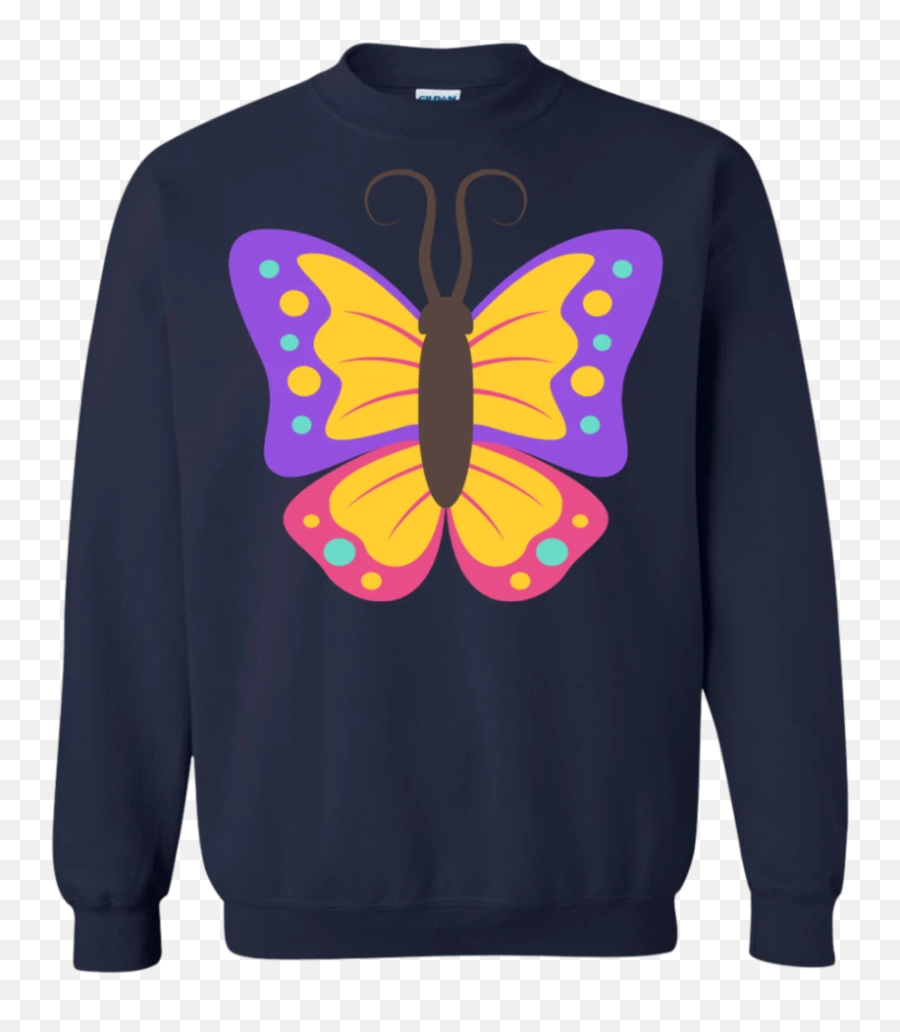 Download Blue Butterfly Emoji Png Png U0026 Gif Base - Teacher Christmas Jumper Funny,Butterfly Emoticon