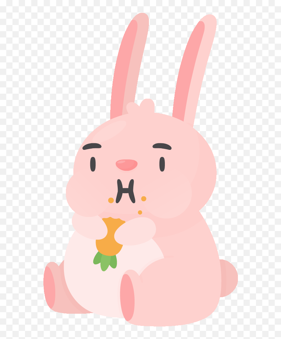 Top Rabbit Eating Stickers For Android - Yummy Food Animated Gif Emoji,Rabbit Emojis