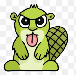 Tongue Out Adsy Transparent Png - Cartoon Sticking Animal Emoji