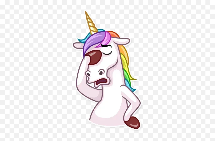 Unicorn Whatsapp Stickers - Stickers Cloud Emoji,Unicorn Emoticon