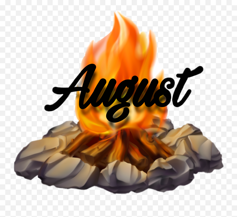 August Campfire Sticker By Meagan Martinez - Campfire Emoji,Bonfire Emoji