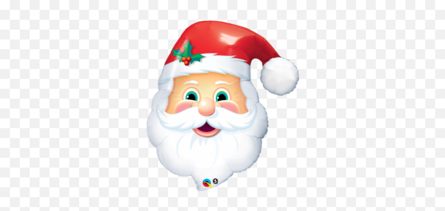 Partymart Christmas - Transparent Santa Claus Emoji,Extra Large Emoji Pillow