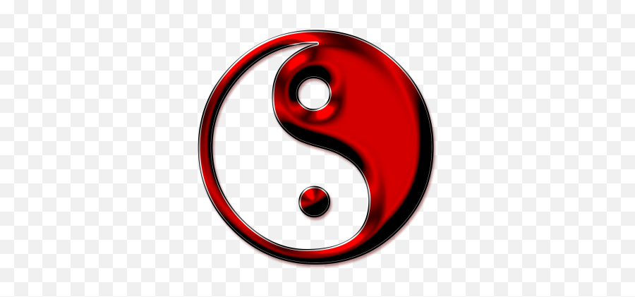 Red Top Heart Yin Yang Tattoo Images - Asymmetrical Logos Emoji,Yin Yang Emoji