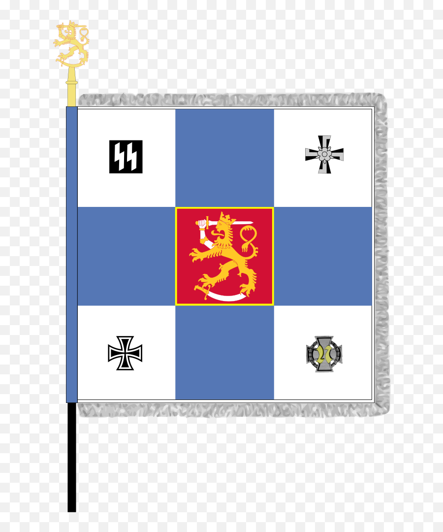 Finnische Legion - Finnish Waffen Ss Flag Emoji,Finland Flag Emoji