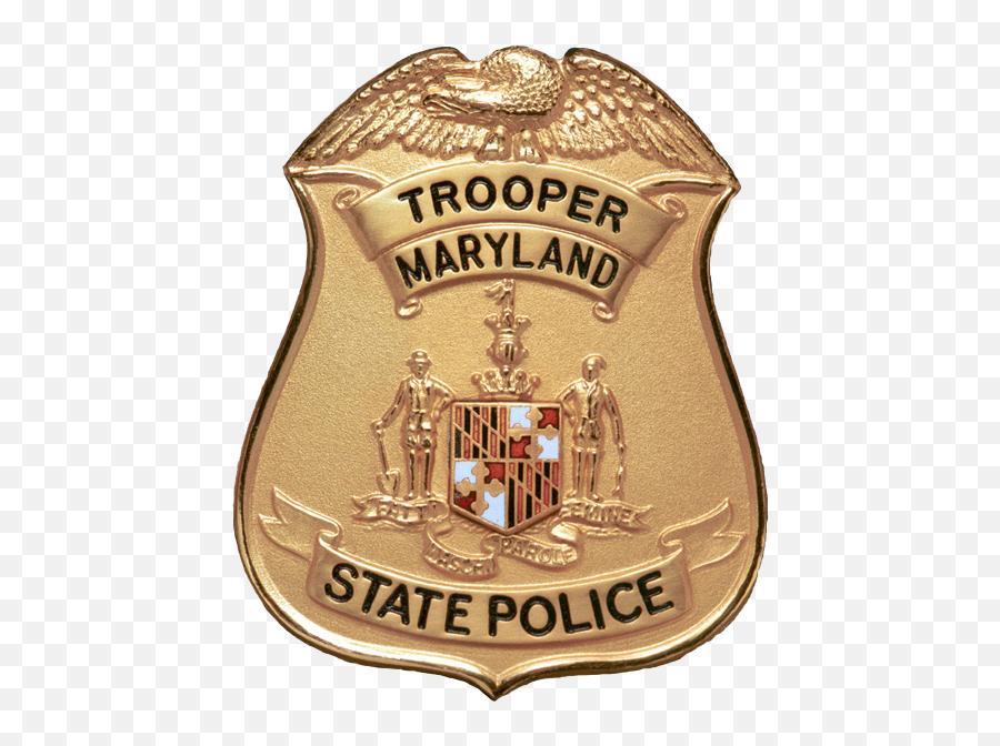 Badge Of A Maryland State Police Trooper - Maryland State Trooper Badge Emoji,Police Badge Emoji