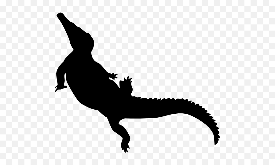 Alligator Crocodile Walking Sticker - Silhouette Emoji,Flag Alligator Emoji
