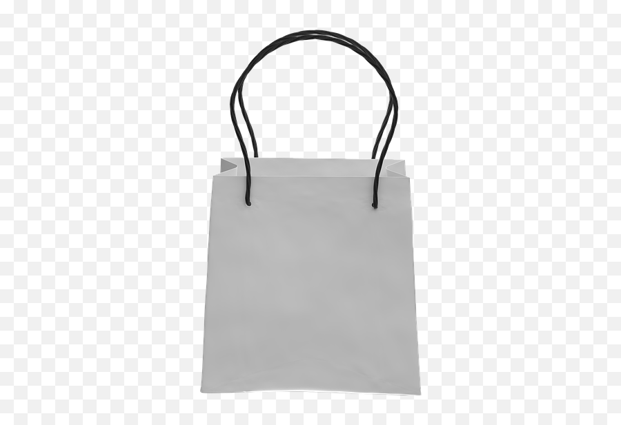 White Shopping Bag Front View - Tote Bag Emoji,Emoji Tote Bag