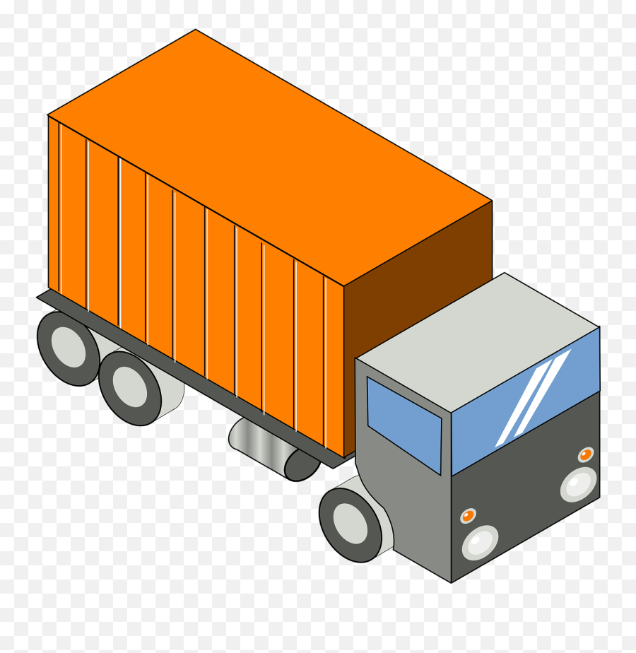 Truck Lorry Transportation Container - Camion Clipart Emoji,Fire Truck Emoji