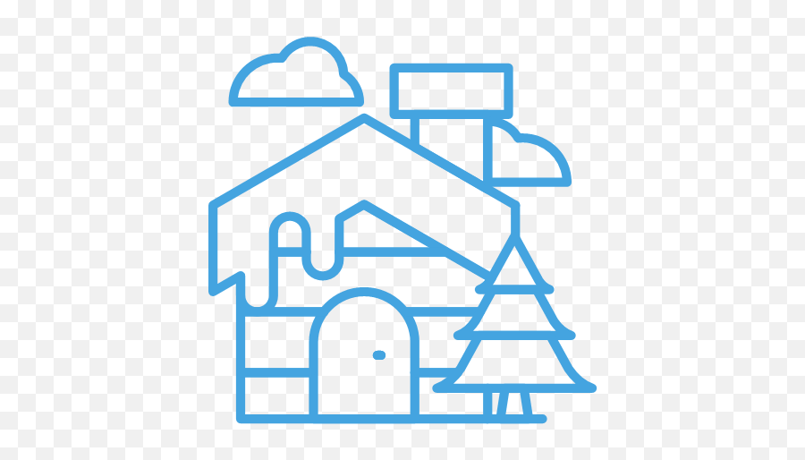 Cloud Home House Tree Winter Icon Emoji,Cloud Candy Emoji