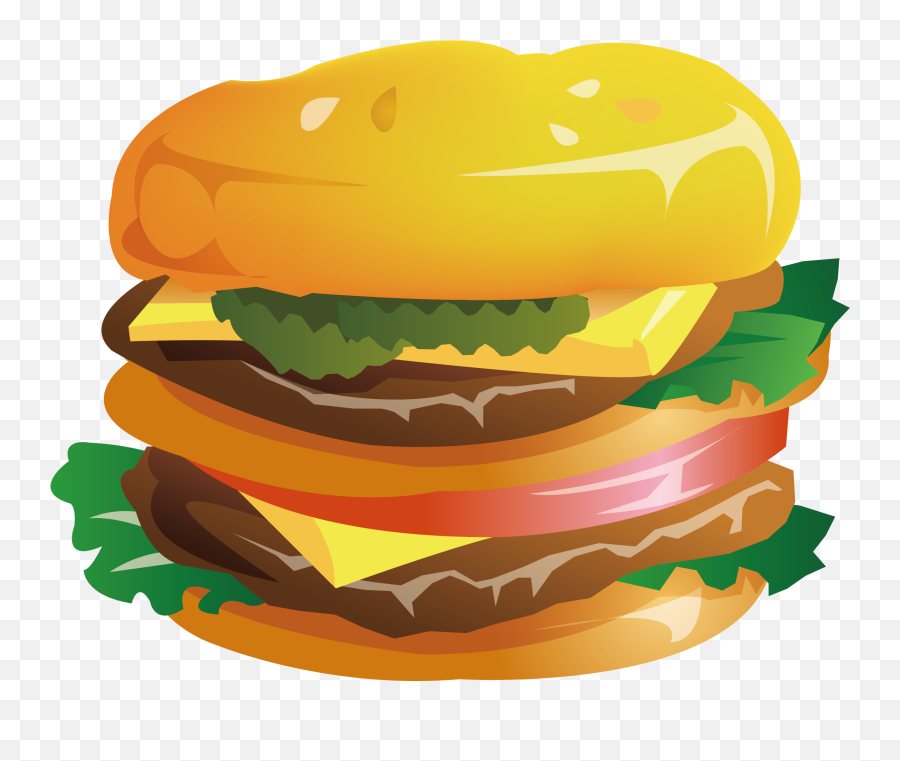 960 French Fries Free Clipart - Food Burger Cartoon Png Emoji,Cheeseburger Emoji