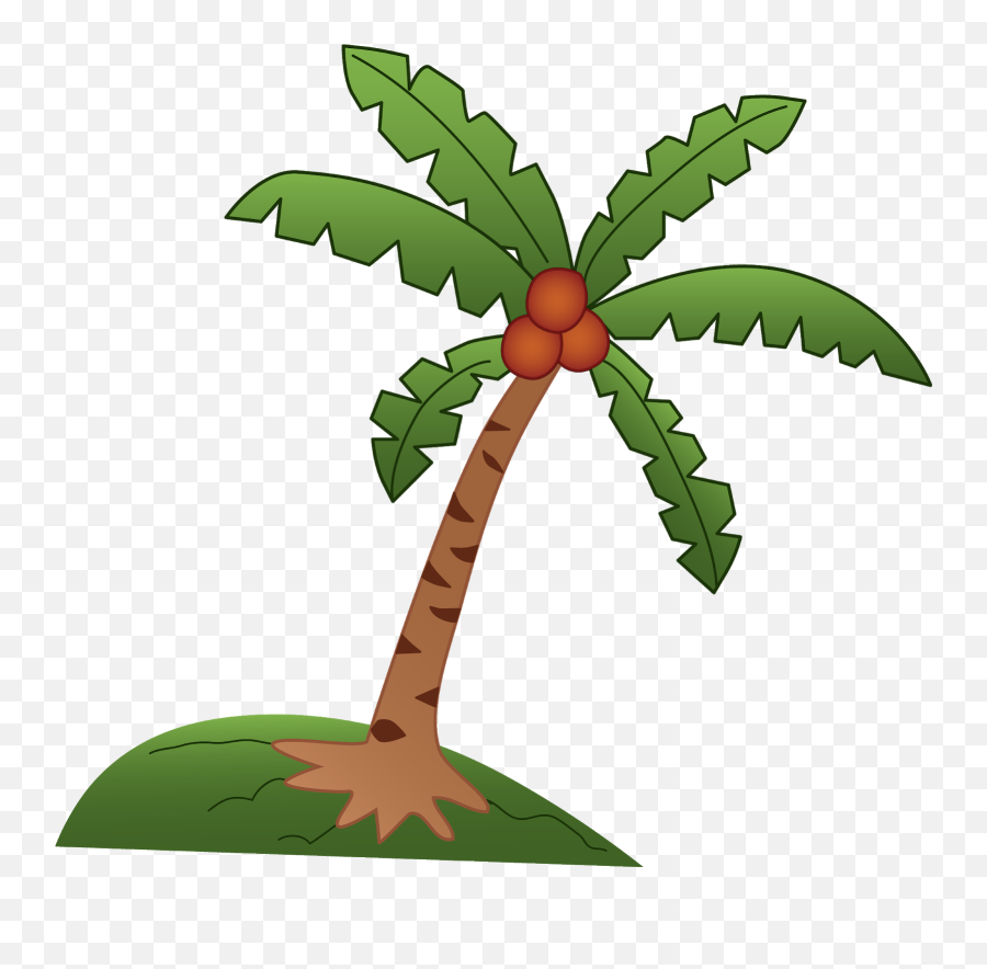 Cocoanut Clipart Easy Palm Tree Clip - Clip Art Coconut Tree Emoji ...