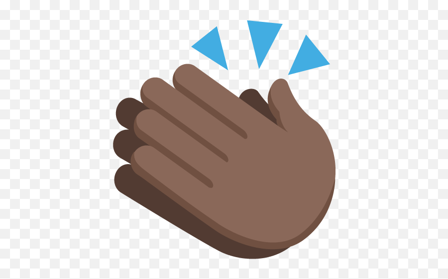Dark Skin Tone Emoji Emoticon - Clap Hands Emoji Svg,Clapping Hands Emoticon