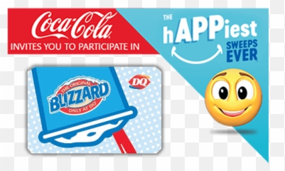 Dairy Queen Happiest Sweeps Ever - Coca Cola Emoji,Sweep Emoticon