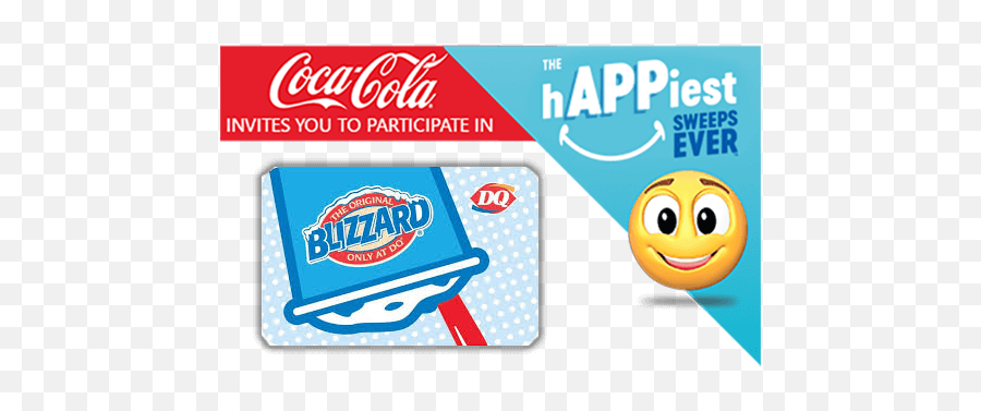 Dairy Queen Happiest Sweeps Ever - Coca Cola Emoji,Sweep Emoticon