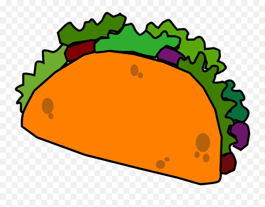 Taco Doner Kebab Tomato Lettuce Snack - Black And White Taco Clipart Emoji,Dont Forget Emoji
