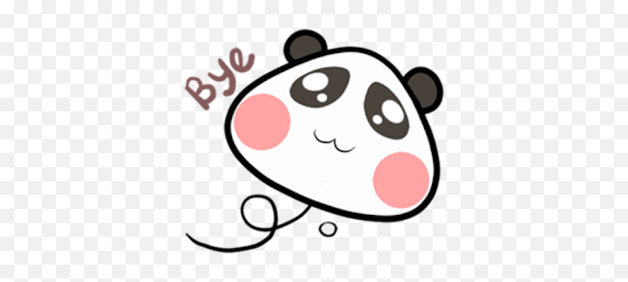 Baby Panda Emoji - Clip Art,Bye Emoji
