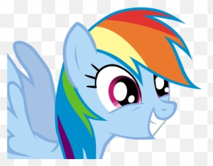 Download Filerainbow Dash Smiling Png Rainbow Evil - Mlp Smile Emoji