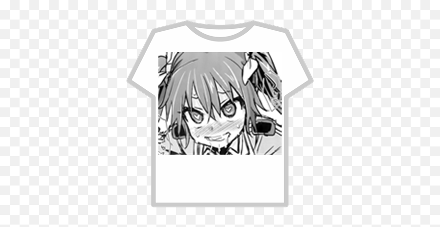 Anime Hoodie - Roblox Shirt Template Emoji,Ahegao Emoticon - free