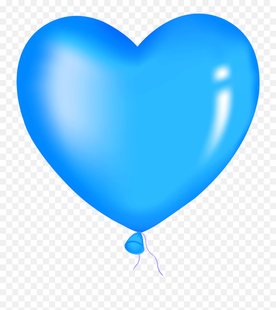 Heart Balloon Png Image Free Download - Blue Heart Balloon Png Emoji,Blue Heart Emoji Transparent