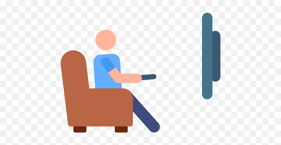 Watching Tv - Free People Icons 431940 Png Images Pngio Watching Tv Icon Png Emoji,Free People Emojis